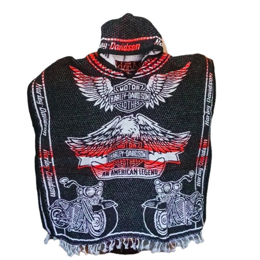 Harley Davidson Mexican Poncho - Ride in Style with Authentic Heritage